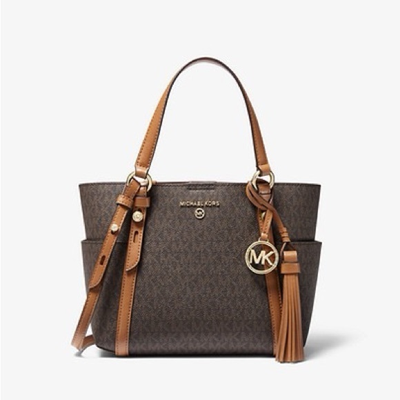 Michael Kors Signature Sullivan Large Top Zip Tote - Picture 3 of 14